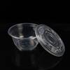 [600 only] Disposable Bowl Round Bowl with Lid Thickened Plastic Bowl for Commercial Restaurants...