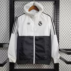 New Real Madrid Atletico Madrid Spanish Jacket Windproof Long Sleeve Zipper Jacket Embroidered Football Pre-match Sportswear Treng Coat