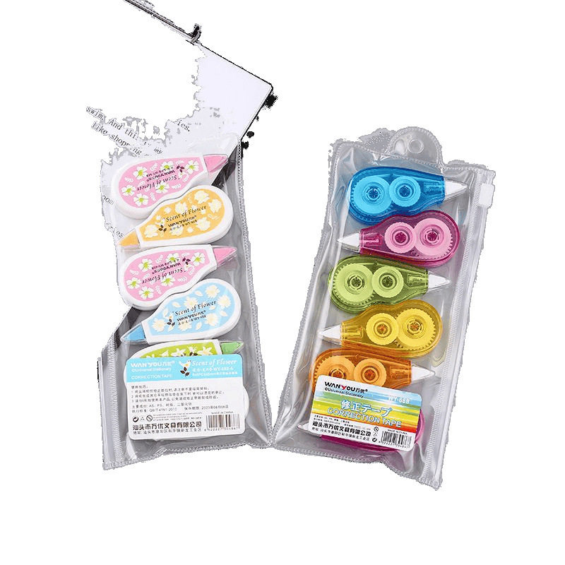 Simple Correction Tape Mini Cute Japanese Style Correction Tape Korean Version Multifunctional Correction Tape Correction Tape Wholesale Dropshipping