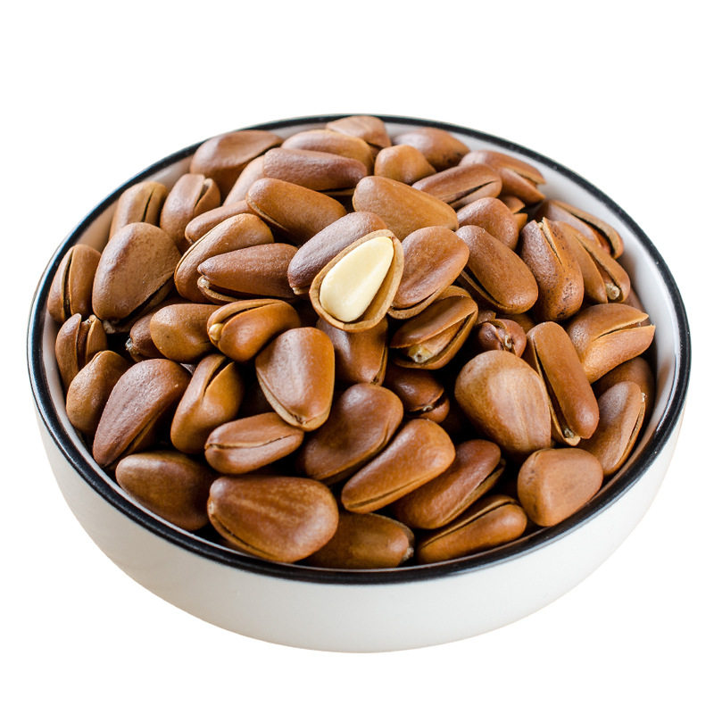 Large grain northeast pine nuts original hand-peeled open pine nuts net content 150g250g500g canned nuts wholesale