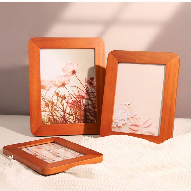 Photo Frame Rounded Corner Photo Frame Walnut Color Solid Wood Photo Frame Pine Wood Photo Frame 6inch Photo Frame 7inch Photo Frame A4 Photo Frame