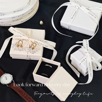 Earth Paper Wild Pottery Stone Pottery Paper Granular Paper Red Riding Book Cross-border Jewelry Packaging Box Ring Earrings Bracelet