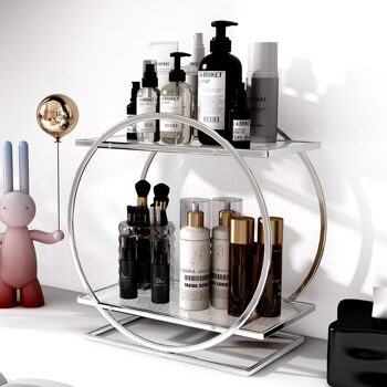 Amazon Cosmetics Storage Box Household Skin Care Dressing Table Bathroom Desktop Large Capacity Storage Rack