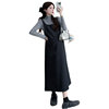 Maternity 2024 Autumn and Winter New Thickened Sweater Base Shirt Woolen Fashion Strand Skirt Long Two-piece Set