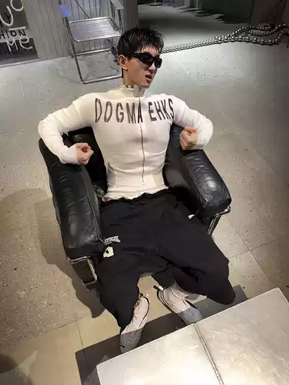 Jimo Grailz Index Flip-Waist Cut-Out Three-Dimensional Cropped Pants Sports Casual Shorts Same Style as Tarzzan