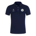 Manchester city chest patch + champions league - navy blue