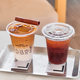 Net red INS wind milk tea cup disposable coffee cup ice powder packing cup PET transparent cold drink cup plastic cup commercial