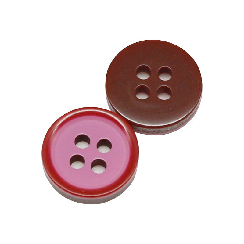 Factory direct color resin buttons four-eye decorative button round shirt shirt button button wholesale
