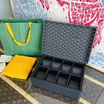 Vintage Eight-digit Watch Storage Box Watch Box Jewelry Storage Box Bedroom Watch Storage Household Storage Box