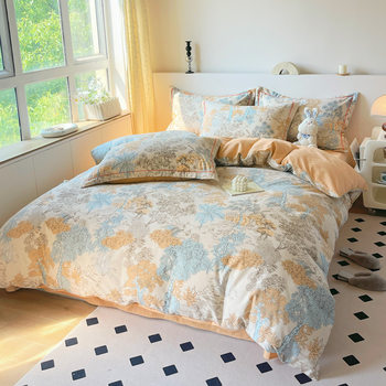 Cotton 248x 248 sanding four-piece custom tatami bed sheet quilt cover 229*230*250*220/7