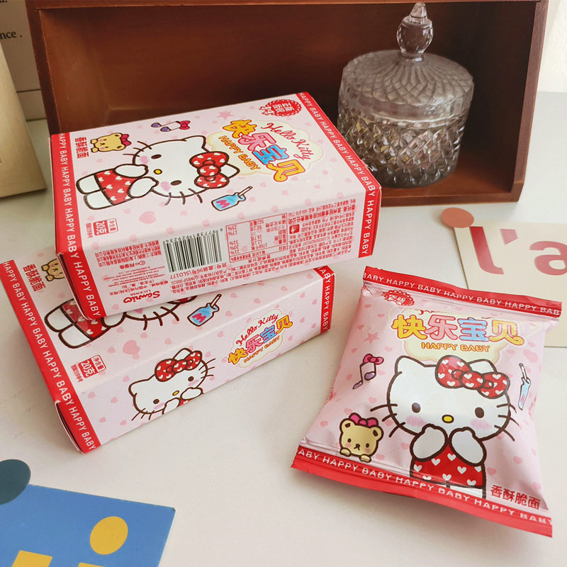 Sanrio Family Crispy Noodles Boxed 20g Full Moon and 100Th Anniversary Banquet Souvenir Snacks for Children's Day