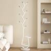 Clothes Rack Floor-Standing for Home Use in Living Room and Bedroom, Light Luxury Metal Coat Rack, Simple Cream Style Bag Rack