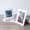 Heavy color oil painting stick special paper mounting 10*10 20*20 A5A4 oil painting stick photo frame small pair work oil painting frame