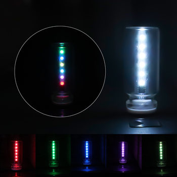 Symphony Glass Bottle Night Light USB Touch Atmosphere Light Multiple Color Modes Plug and Play Bedroom Car Light