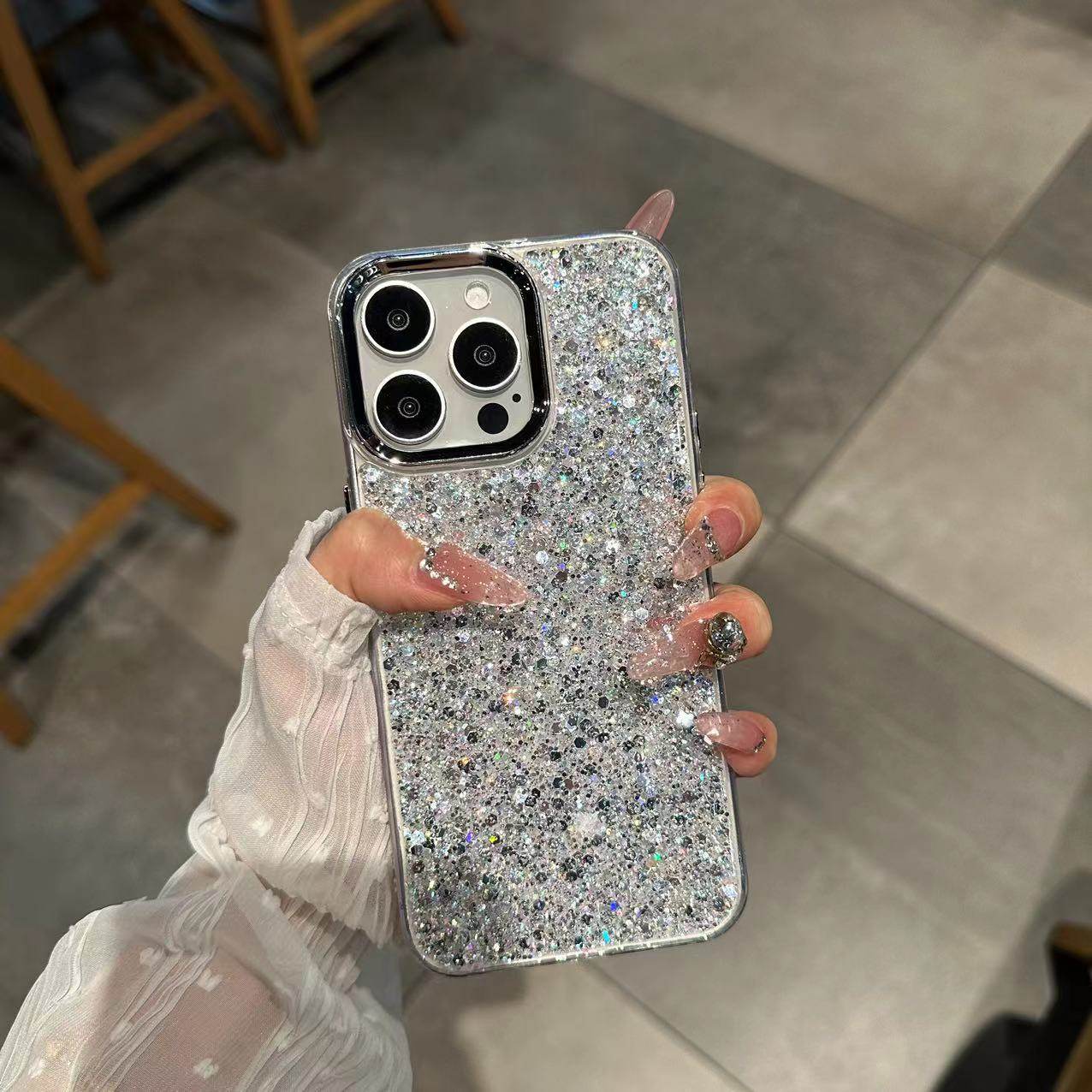 Korean Style Light Luxury Applicable Glory 300 New Phone Case Huawei Mate70 Advanced Sense Electroplated Glitter Sequins
