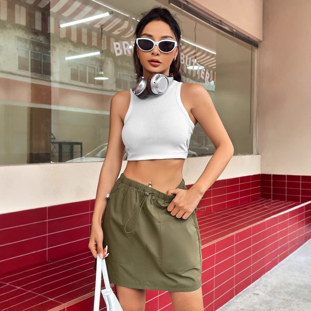 High Waisted Bodycon Skirt Casual Versatile Comfortable Perfect for Everyday Wear Wholesale Available