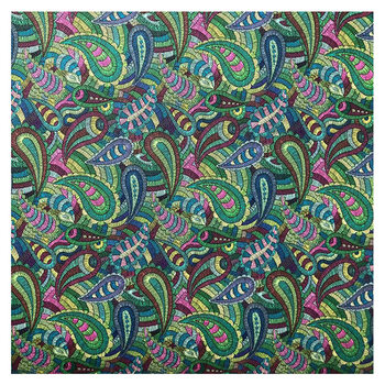 Factory direct supply 0.8mm National style imitation Embroidery printing PU artificial leather shoes accessories packaging leather fabric