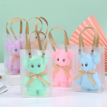 Towel Bear Coral Fleece Absorbent Wedding Full Moon Holiday Gift Hand Gift Opening Practical Gift for Teachers