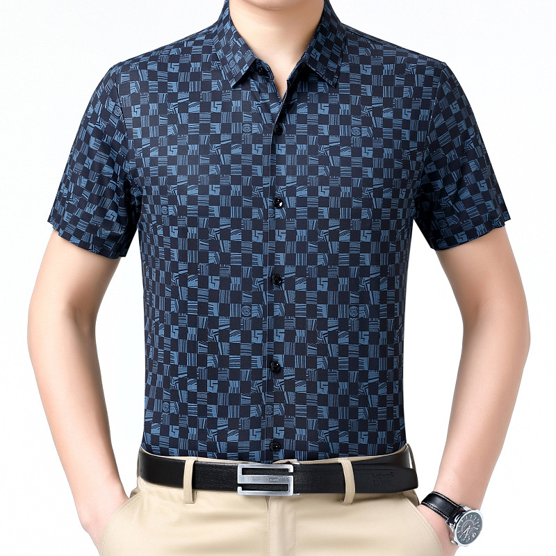 (Mới) Mã B9424 Giá 1730K: Áo Sơ Mi Nam Shryt Ngắn Tay Hàng Mùa Hè Trung Niên Họa Tiết Hoa Thời Trang Nam Chất Liệu Lụa Tơ Tằm G05 Sản Phẩm Mới, (Miễn Phí Vận Chuyển Toàn Quốc).