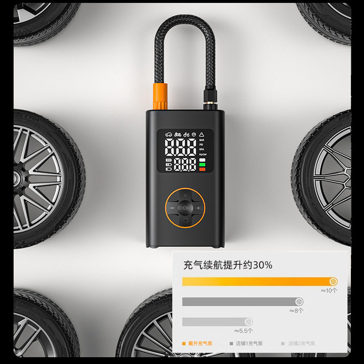 Dai Sheng Car Air Pump Compact Inflator Electric Vehicle Portable Air Pump Ds-870 Inflator