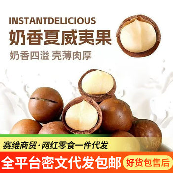 Macadamia Nut Cream Flavored Thin-Skinned Summer Nuts in Bags, Open-Shell Nuts with Thin Skin and Creamy Walnut Macadamia Nuts