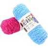 Three-strand glossy fluff thread medium thick thread hand-woven cotton shoes scarf hook shoes hat ice strip thread gold velvet wool
