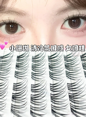 梦朵公主小珊瑚假睫毛自然韩系女团上镜斜飞分段式新手懒人MD-89