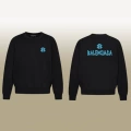 B1113 round neck black