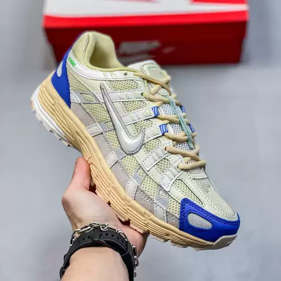 New Genuine P-6000 Retro Dad Sneakers for Men and Women, Fashion Versatile Mesh Breathable Lightweight Jogging Casual Shoes