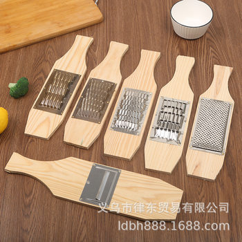 Household multi-functional stainless steel copper radish potato grinding and shredder size pine board radish planer powder planer