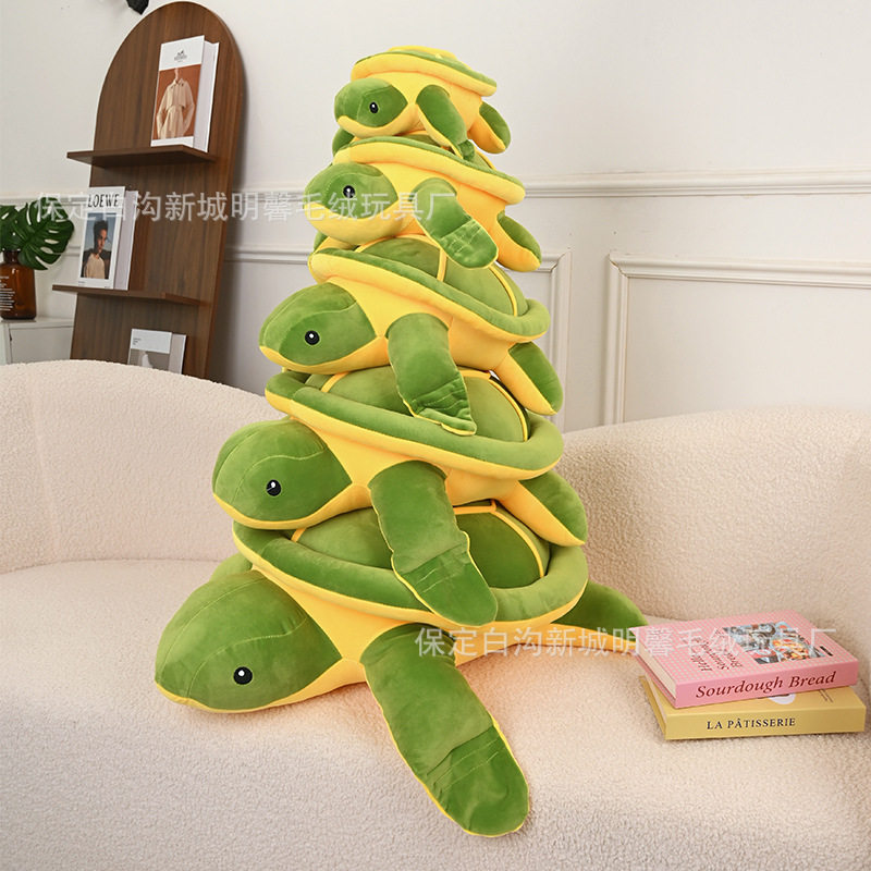 跨境仿真海龟毛绒玩具金钱龟公仔胖版乌龟抱枕厂家现货批发大眼龟