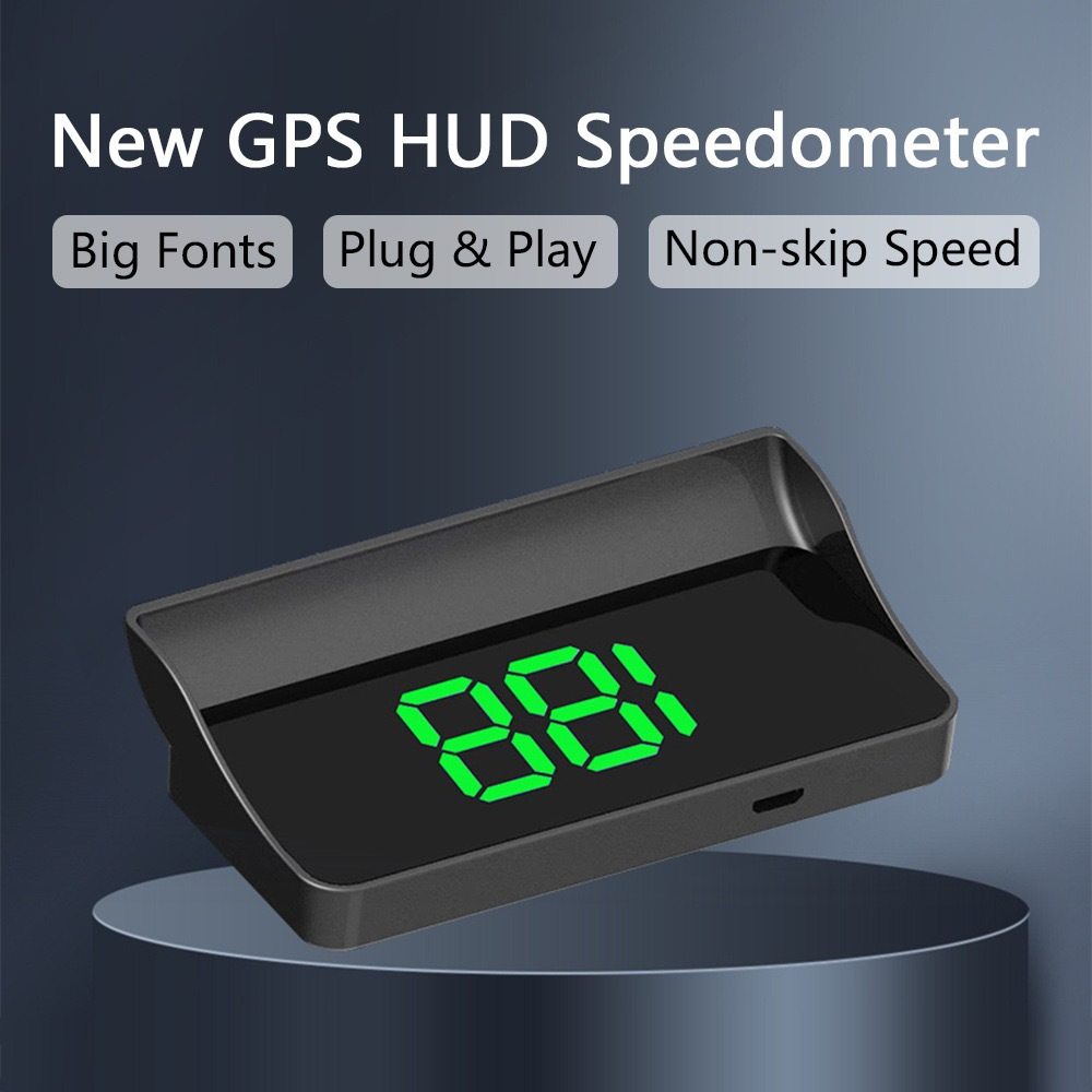 2025 New Hud Head-Up Display Gps Speedometer Speed Display Instrument Kmh/Mph Cross-Border Hot Model W1