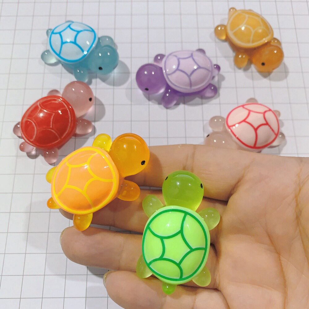 Black Tortoise Resin Accessories Hole Shoes Shoe Buckle Phone Case DIY Car ABS Plastic Tortoise Accessories