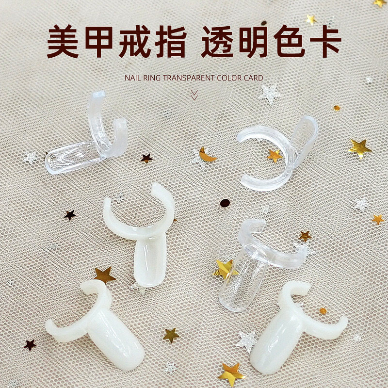 Nail art ring color card 50 ring color card nail polish color plate Flower bow color card nail art display