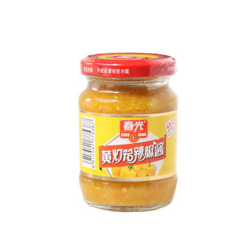 Hainan Specialty Chunguang Yellow Lantern Chili Sauce 150g Extra Spicy Garlic Chopped Chili Sauce with Rice Yellow Pepper Sauce