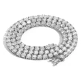 Silver dragon whisker buckle 3mm tennis chain