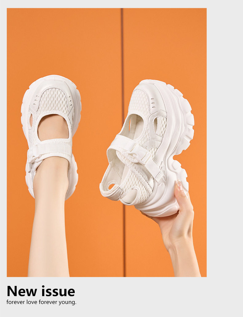 Sandal nữ đế thấp lấp lánh Crocs phong cách mới xuân hè 2026 — Trắng ngọc, Xám chi tiết 12