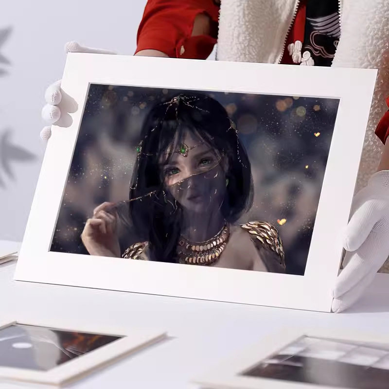 Acid-free Cardboard Photo Frame Platform Cultural and Creative Picture Frame Mounted Photography Art Exhibition Frame 7-inch 8-inch A4 Photo Frame