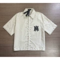 Colored diamond shirt apricot