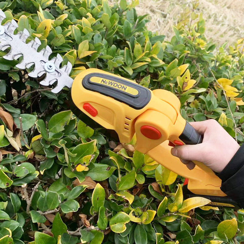 Source Factory Pruning and Lawn Mowing Hedge Trimmer Rechargeable Pruning Green Belt Gardening Pruning One-Hand Lithium Battery Hedge Trimmer