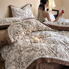 5.5kg Heavy │ Class a Thickeneded Milk Velvet Four-Piece Winter Warm Velvet Quilt Cover Coral Velvet Bedding
