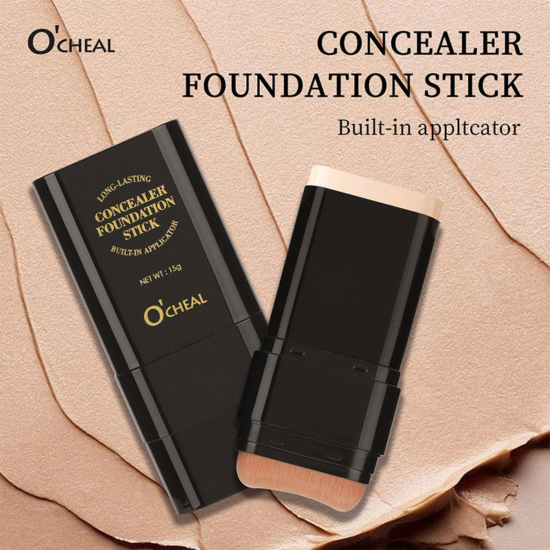 Cross-border OCHEAL Concealer Foundation Stick Moisturizing Light and Transparent Foundation Liquid Brightening Skin Color Not Take Off Makeup Foundation Cream Southeast Asia
