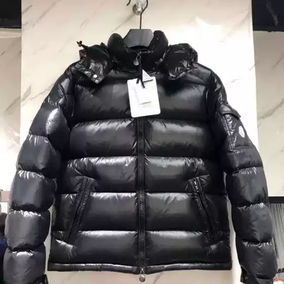 Cross-Border 2025 New Winter down Jacket for Men and Women, Thickeneded Black Fashionable Couple Style Hooded down Jacket