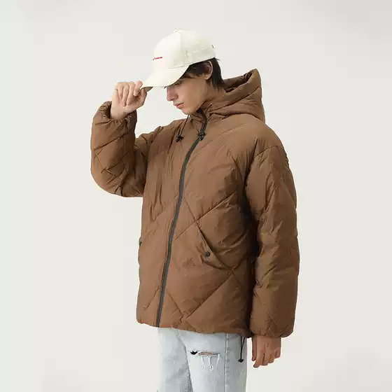 Men's down Jacket with a High-End Feel, Export Oem, Winter Hooded 90% down Jacket, Custom Factory