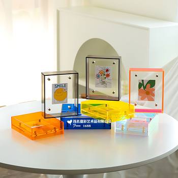 Acrylic Single-Sided Transparent Photo Frame Table A3A4A5 Photo Framed Calligraphy Frame Poster DIY Calligraphy Display Stand