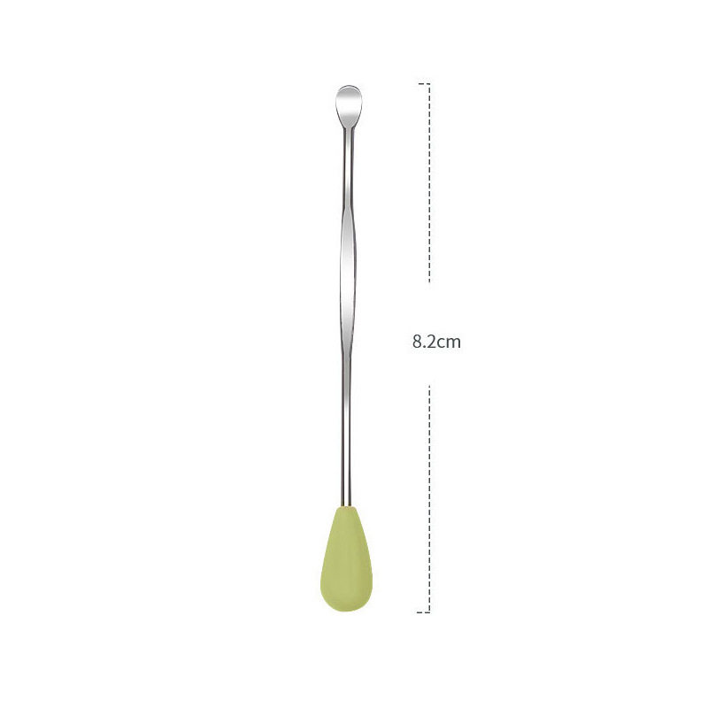 Kawasaki Ear Pick Pink Ear Cleaning Tool Stainless Steel Ear Scoop Single Ear Pick Ear Spoon