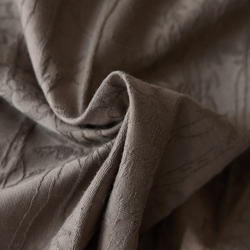 Class a Autumn and Winter Thickeneded Cotton Brushed Four-Piece Set Embossed Jacquard Pure Cotton Quilt Cover Bed Sheetss and Fitted Bed Sheetss Bedding