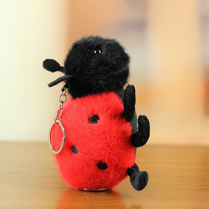 跨境新品仿真昆虫挂件毛绒玩具虫子玩偶包包挂饰布娃娃动物小公仔