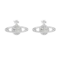 White diamond stud earrings