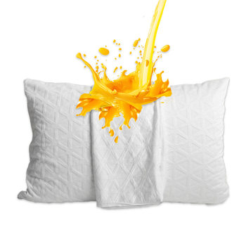 Big Sale Bamboo Fiber Waterproof Pillowcase Breathable Soft Pillow Protective Cover Water Barrier Baby Pillow Cover Home Delivery